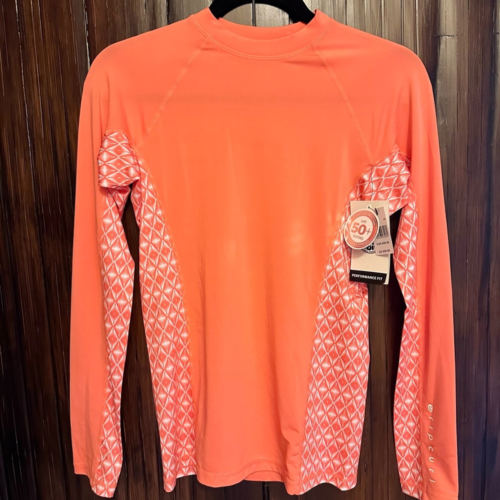RIP CURL Women's L UV Rashguard Long Sleeve Swim Surf New 50+ UPF Rating - Picture 4 of 8